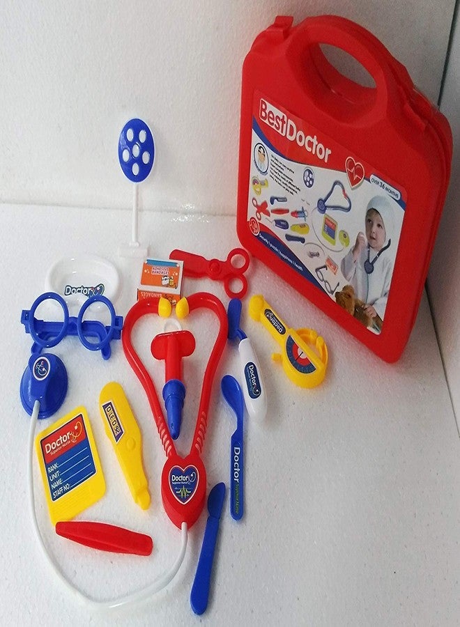 QEXLE Doctor Play Set with Foldable Suitcase, Doctor Set Toy Game Kit, Compact Medical Accessories Toy Set Pretend Play Sets,Docter Kit Toy for Kids. (Kids Doctor Tools Set) - Image 5
